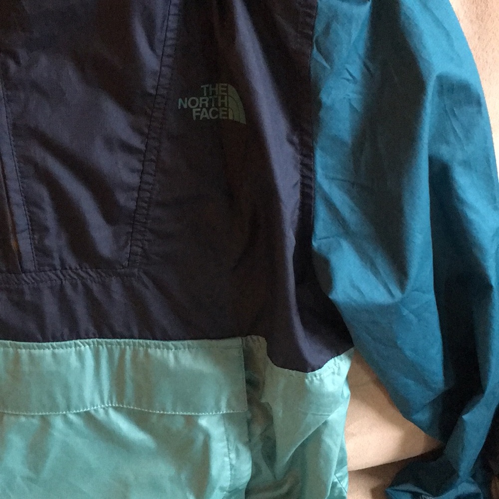 Tri Colored Rain Jacket- Pull Over With Pocket - image 2
